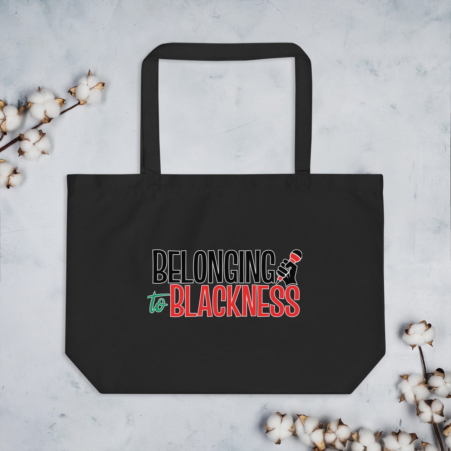 Black Large Tote Bag